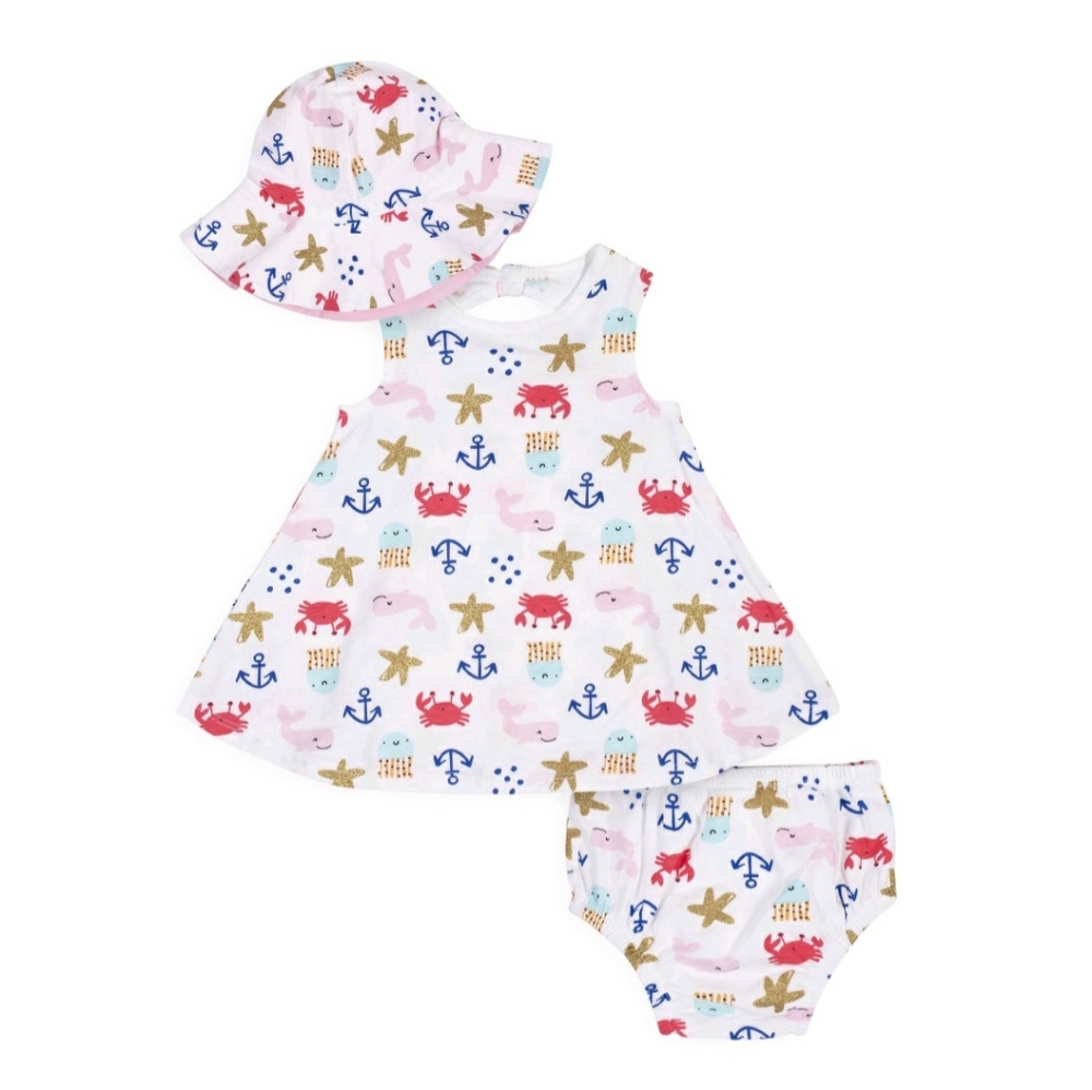 3 Piece Summer Baby Girl Set Gerber